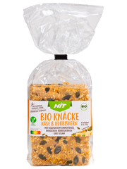HIT BIO Knäckebrot – Käse & Kürbiskern HIT BIO Knäckebrot – Käse & Kürbiskern