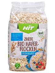 Verpackung Eigenmarke HIT Bio Haferflocken Verpackung Eigenmarke HIT Bio Haferflocken