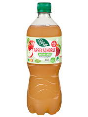 Verpackung Eigenmarke HIT Bio Apfelschorle Verpackung Eigenmarke HIT Bio Apfelschorle
