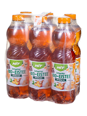 Verpackung Eigenmarke HIT Bio Eistee Pfirsich Verpackung Eigenmarke HIT Bio Eistee Pfirsich