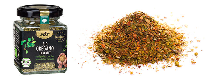 Gourmet HIT Gewürz Bio Oregano gerebelt im Glas Gourmet HIT Gewürz Bio Oregano gerebelt im Glas