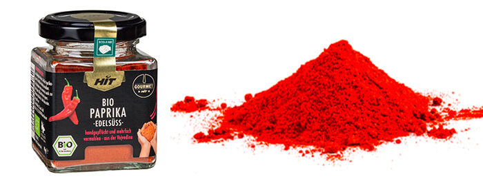 Gourmet HIT Gewürz Bio Paprika edelsüß im Glas Gourmet HIT Gewürz Bio Paprika edelsüß im Glas
