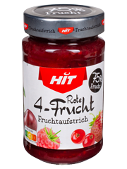 Verpackung HIT Fruchtaufstrich Rote 4-frucht Verpackung HIT Fruchtaufstrich Rote 4-frucht
