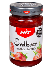 Verpackung HIT Fruchtaufstrich Erdbeer Verpackung HIT Fruchtaufstrich Erdbeer