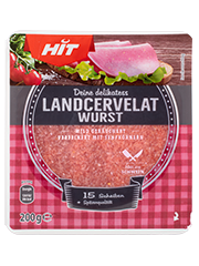 Verpackung HIT Landcervelatwurst Verpackung HIT Landcervelatwurst