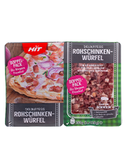 Verpackung HIT Rohschinkenwürfel Verpackung HIT Rohschinkenwürfel