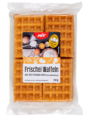 Verpackung HIT Frischei Waffeln Verpackung HIT Frischei Waffeln
